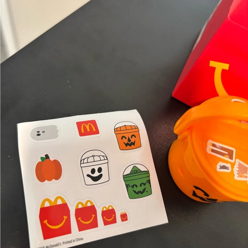 McDonald’s mini Boo-Bucket with Stickers - Picture 2 of 4